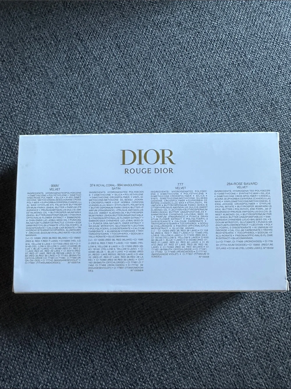 NEW Limited Edition Dior Rouge Lipstick Grand Versailles Deluxe Sample Set